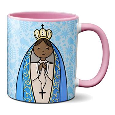 Imagem de Caneca Nossa Senhora Aparecida Mãe De Deus Padroeira Brasil (Rosa)