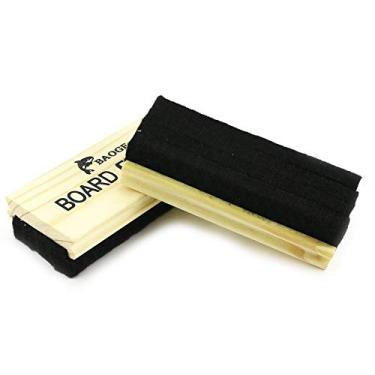 Imagem de SagaSave Borracha de lousa de lã, apagador de lousa para limpeza de lousa cabo de madeira para escritório, casa e escola