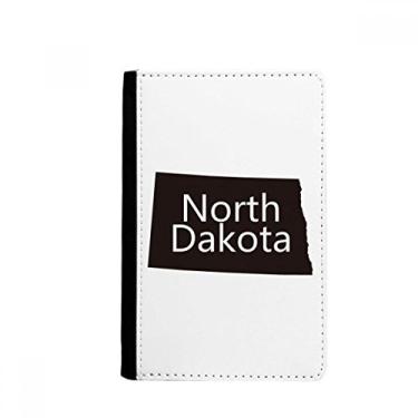 Imagem de Porta-passaporte com contorno do mapa da Dakota do Norte América EUA Notecase Burse carteira porta-cartões, Multicolor