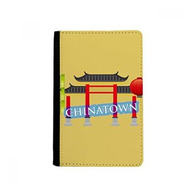 Imagem de Porta-passaporte de bambu Memorial Gateway China Town Notecase Burse capa carteira porta-cartões, Multicolor