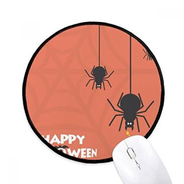 Imagem de Mouse pad com ilustração de aranha de inseto preto para computador