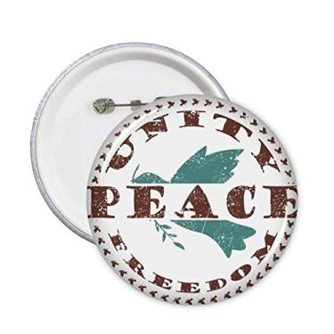 Imagem de Ramo de oliveira alfinetes símbolo da paz liberdade botão emblema acessório decoração 5 peças