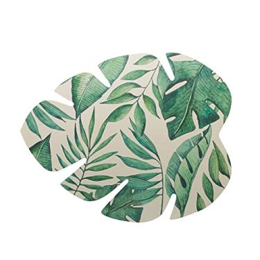 Imagem de LUGAR AMERICANO DE PLÁSTICO FOLHAS VERDE 46x37cm