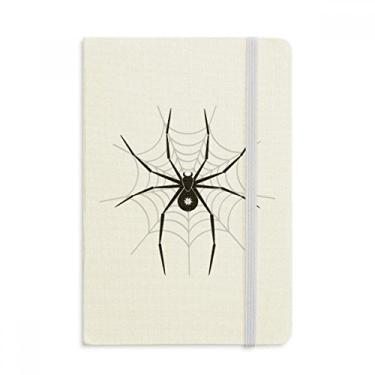 Imagem de Caderno com ilustração de insetos, estampa de aranha, preto, capa dura oficial, diário clássico