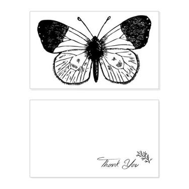Imagem de White Wings Asas Borboleta Espécime Cartão de agradecimento aniversário aniversário comemoração casamento agradecimento