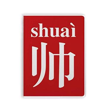 Imagem de Caderno de personagens chineses bonitos chineses capa de goma diário capa macia