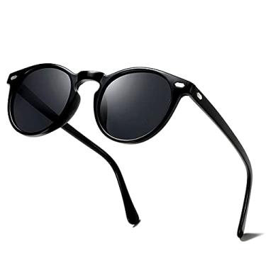 Imagem de Óculos de Sol Design Unissex Ultraleve tr90 Polarizado Óculos Redondo com Proteção Uv400