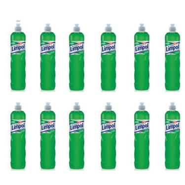 Imagem de Kit Com 12 Detergente Limpol Limão 500ml Biodegradável - Bombril