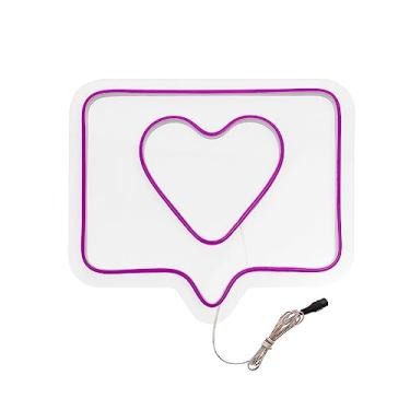 Imagem de Painel Luminoso Letreiro Criativo INSTA - Neon LED Roxo