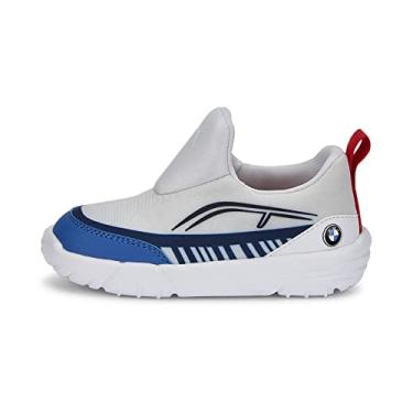 Imagem de PUMA Tênis infantil unissex BMW M Motorsport Bao Kart, Puma White-puma Black-estate Blue, 2.5 Little Kid