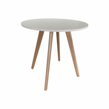 Imagem de Mesa De Jantar Redonda Napolis Branca Ref. 010 80b Vivaligna