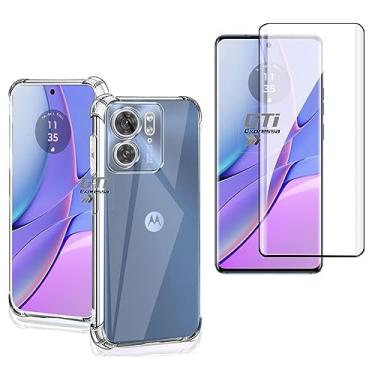 Imagem de Kit Capa Anti Impacto e Película de Cerâmica Compatível Com Motorola Moto Edge 40