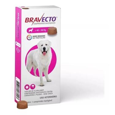 Imagem de Bravecto Antipulgas E Carrapatos Para Cães De 40 Até 56 Kg - Msd