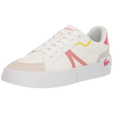 Imagem de Lacoste Tênis feminino L004, Branca/Grn, 9.5