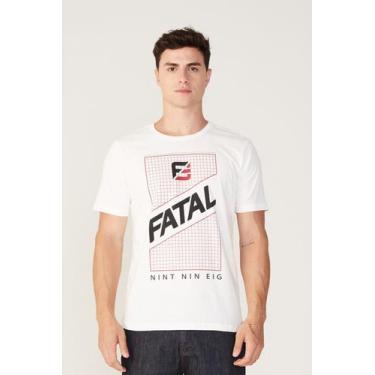 Imagem de Camiseta Fatal Estampada Off White