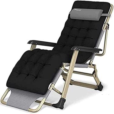 Imagem de Espreguiçadeiras Reclináveis ​​com Almofada, Espreguiçadeiras Dobráveis ​​de Gravidade Zero, Poltrona De Tamanho Grande, Jardim Ao Ar Livre E Espreguiçadeiras,B,Striking44