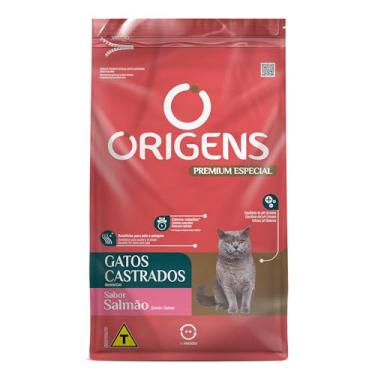 Imagem de Adimax Ração Origens Para Gatos Castrados Sabor Salmão - 10 1Kg