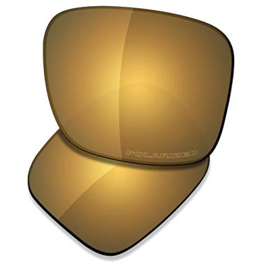 Imagem de SAUCER Lentes de substituição premium para óculos de sol Oakley Holbrook XL OO9417 High Defense - Bronze dourado polarizado
