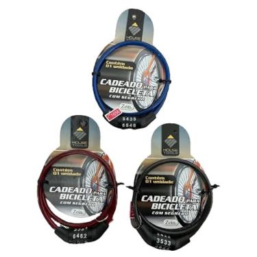 Imagem de Cadeado Para Bicicleta Com Segredo De Segurança Cadeado Com Senha Bike Pequeno