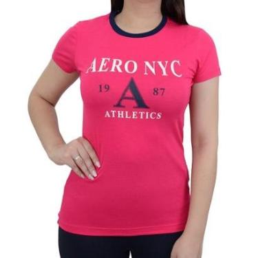 Imagem de Camiseta Feminino Aeropostale MC Silkada Pink - 98801105-Feminino