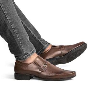 Imagem de Sapato Social Casual Masculino Bico Quadrado Sport Fino Super Confortável 1071-Masculino