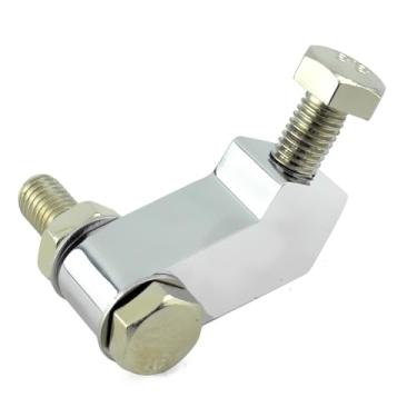 Imagem de Suporte de bloco de extensão de farol de motocicleta universal para Harley Dyna Bobber Chopper Cruiser Bikes 10 mm Fork Mount