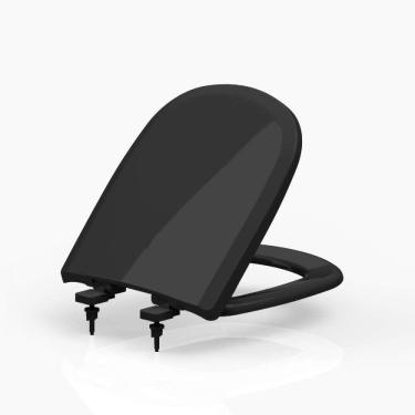 Imagem de Assento Polipropileno Soft Close para Louça Tupan Preto
