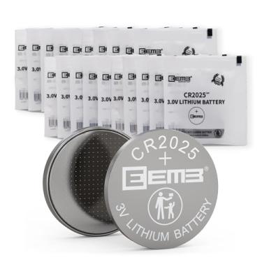 Imagem de 20PCS EEMB CR2025 Bateria 3V Bateria de Lítio Li-MnO₂ Bateria Botão 2025 para FOBs chave, calculadoras, contadores de moedas, relógios, monitores de frequência cardíaca, glicosímetro,