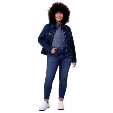 Imagem de Jaqueta jeans plus size com elasticidade lunender 20885