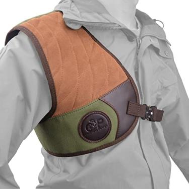 Imagem de WAYNE'S DOG Protetor de ombro ajustável para espingarda de rifle, protetor de ombro, colete de camisa de couro para tiro (verde)