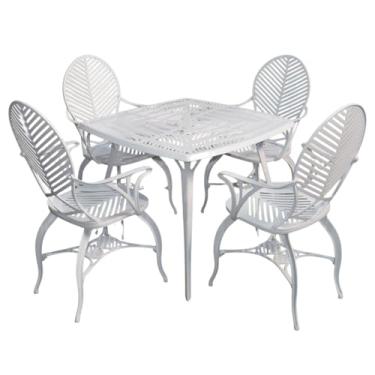 Imagem de Conjunto de Mesa Para Jardim Space com Mesa e 2 Cadeiras em Alumínio Fundido Nossa Kasa Móveis