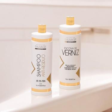 Imagem de Kit Escova de Verniz - Shampoo e Alisamento