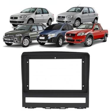 Imagem de Moldura Painel 9" Palio Weekend Strada Idea Siena 04 08 12 14 MP5 DVD 