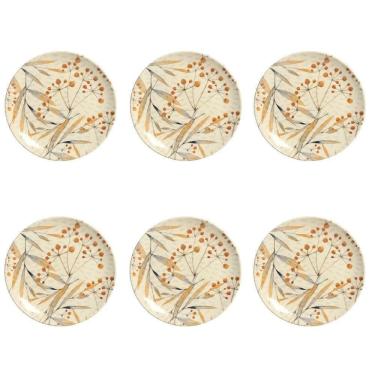 Imagem de Conjunto Pratos Sobremesa 06 Peças Coup Ikebana Porto Brasil