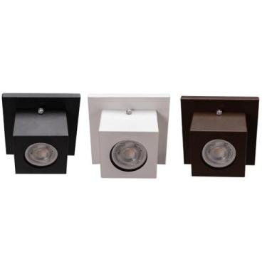 Imagem de Spot Sobrepor Teto Beiral Para Lampada Dicroica Sp900 C Base - IDEALLU