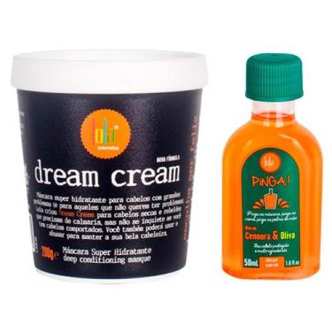 Imagem de Kit Lola From Rio - Máscara Dream Cream 200g + Óleo Pinga! Cenoura & O