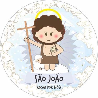 Imagem de Painel de Lona Redondo Santinhos Católicos São João - Fabrika de Festa