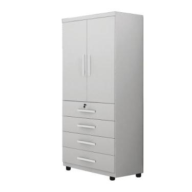 Imagem de Guarda Roupa Conjugado 2 portas 4 gavetas New Maia Benetil, Branco
