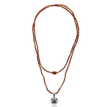 Imagem de Guia de Proteção Xangô Marrom Mini Cristais - Balaio de Santo