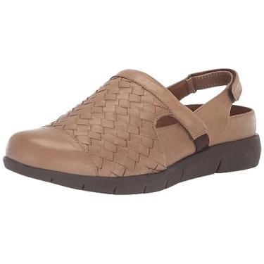 Imagem de SoftWalk Tamanco feminino Salina Woven II, Cimento, 9.5 Wide