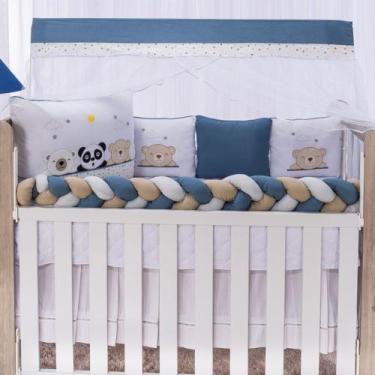 Imagem de Kit De Berço Trança Americano 12 Peças 100% Algodão Encanto - ThamyBab