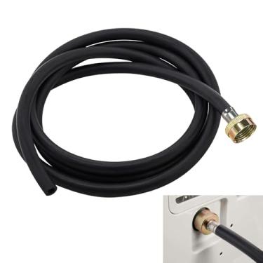 Imagem de Succulentlovers Mangueira de drenagem para desumidificador de 1,8 m - Mangueira desumidificador FHT de 0,9 cm com conectores de latão premium Mangueira de drenagem de borracha espessa para a maioria