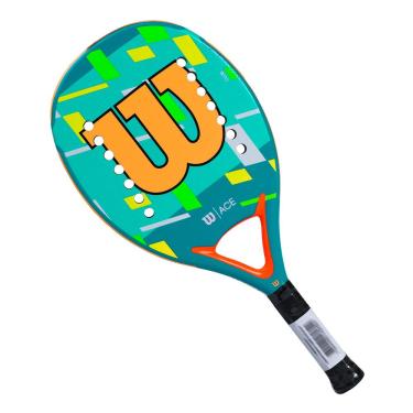 Imagem de Raquete de Beach Tennis Wilson ACE Azul e Laranja