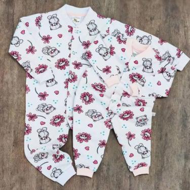 Imagem de Macacão Moletom Peluciado Ursinha - DiPijama, G