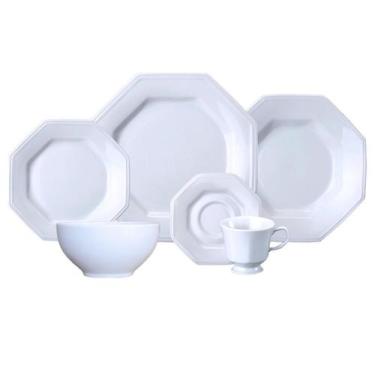 Imagem de Jogo Jantar Chá 36 Peças C/ Bowl Prisma Porcelana Schmidt 6 Lugares - 