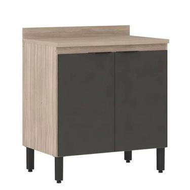 Imagem de Balcão Firenze 2 Portas 80cm com Tampo MDP - Demóbile - Demobile, Aven