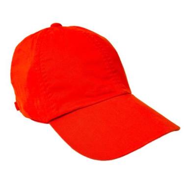 Imagem de Boné Laranja Sem Estampa Uniforme Sarja Bordar Personalizar Fivela - L