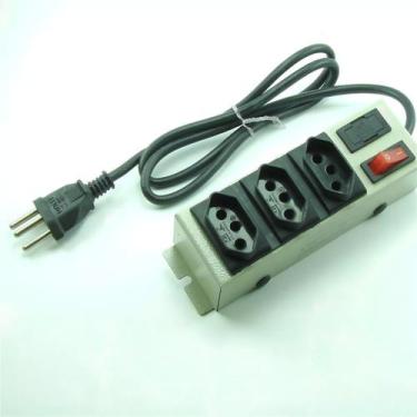 Imagem de Filtro De Linha Extensão 3 Tomadas c/ Fusível e Chave Liga/Desliga Biv