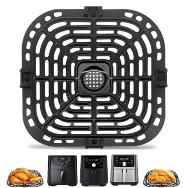 Imagem de GCQ Bandeja de substituição Air Fryer para Instant Pot Vortex 6 em 1 6 QT Gourmia GAF735 6 QT Air Fryer, acessórios originais para fritadeira a ar para grelhar, placa de crisper, peças, lavável na