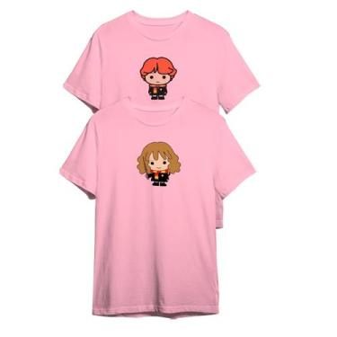 Imagem de Kit Camiseta Harry Potter Hermione e Weasley Doodle - Abstract Geek, M